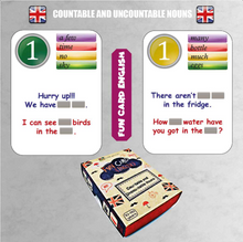 Load image into Gallery viewer, Fun Cards: Countable and Uncountable Nouns