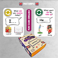 画像をギャラリービューアに読み込む, Fun Cards: Past Simple
